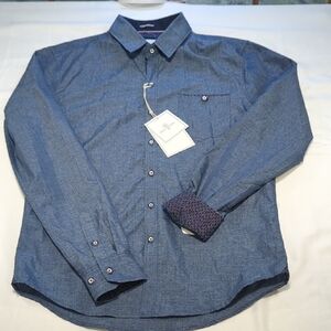 Elegant Denim Blue Casual Shirt for Men